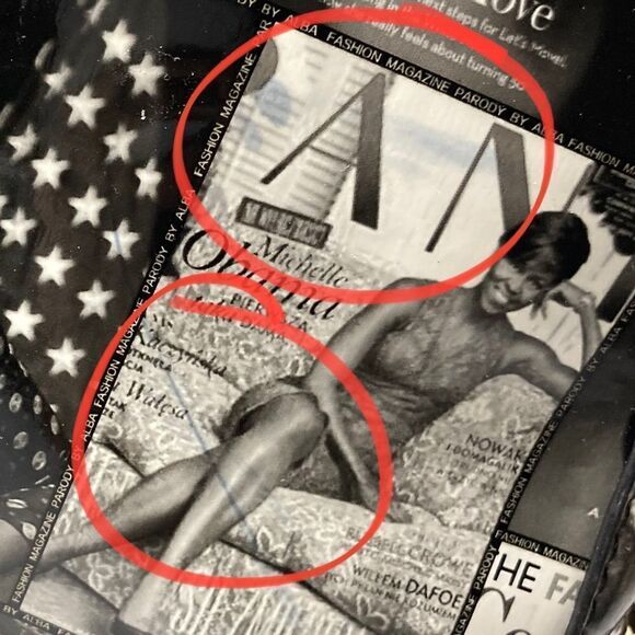 Michelle Obama Magazine Collage Purse - Picture 8 of 10